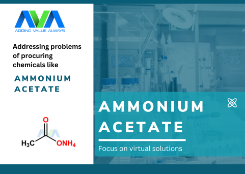 Addressing problems of procuring chemicals like Ammonium Acetate
